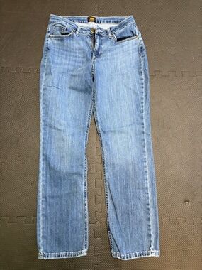 Lee Women's Straight-Leg Jeans in Light Blue Denim